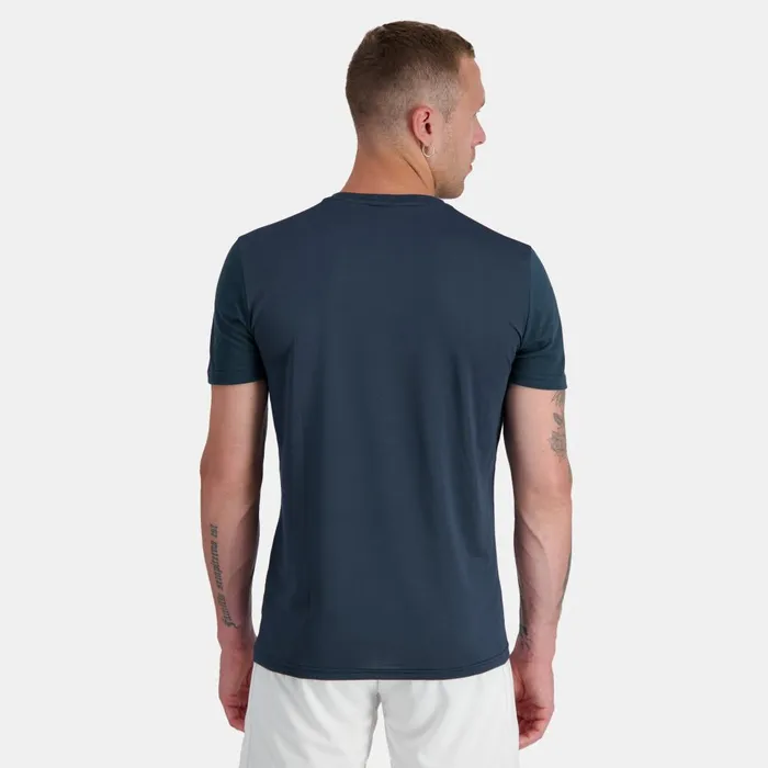 Tshirts And Tops Men Le Coq Sportif Tennis TShirt Dress Blues Tshirts And Tops Men Le Coq Sportif Tennis TShirt Dress Blues