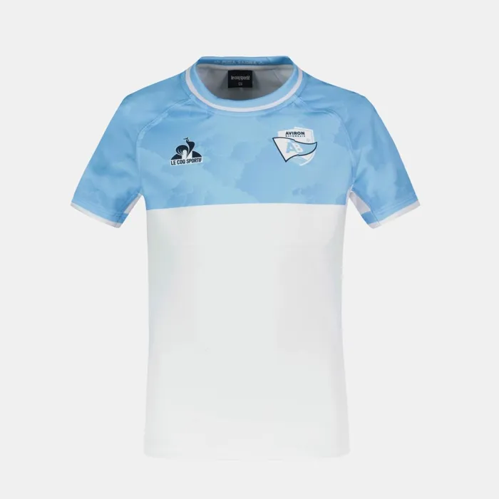 Tshirts Kids Le Coq Sportif Aviron Bayonnais 8211 Match Outfit TShirt Kids Fly Bluenew Optical White
