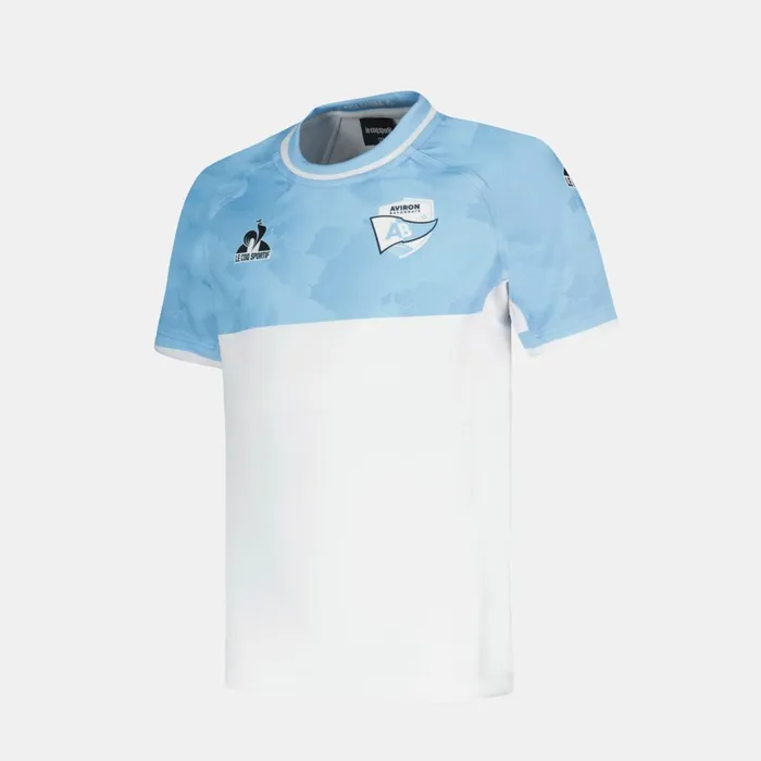Tshirts Kids Le Coq Sportif Aviron Bayonnais 8211 Match Outfit TShirt Kids Fly Bluenew Optical White