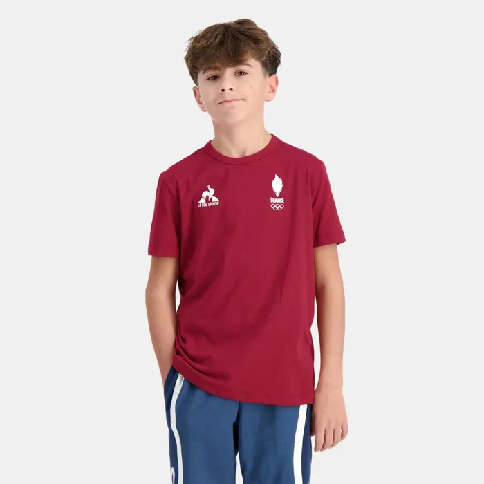 Tshirts Kids Le Coq Sportif France039s Olympic Team TShirt Kids Rio Red
