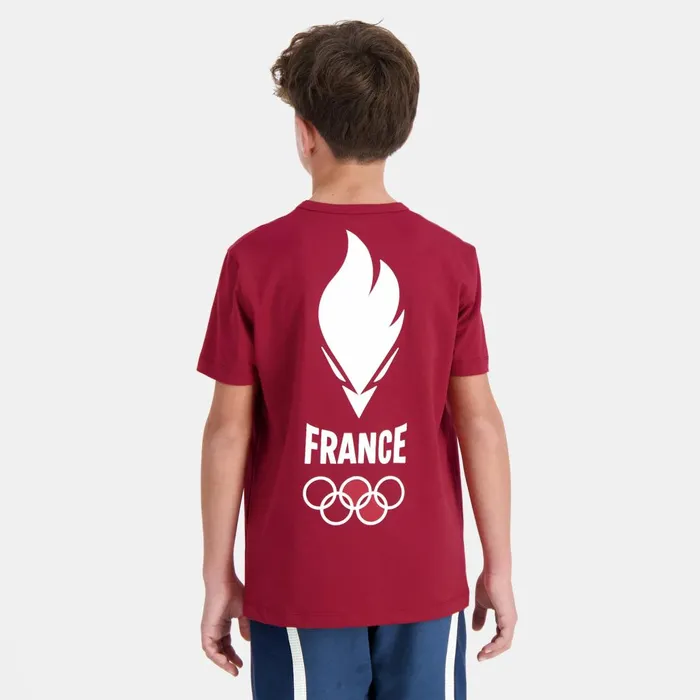 Tshirts Kids Le Coq Sportif France039s Olympic Team TShirt Kids Rio Red