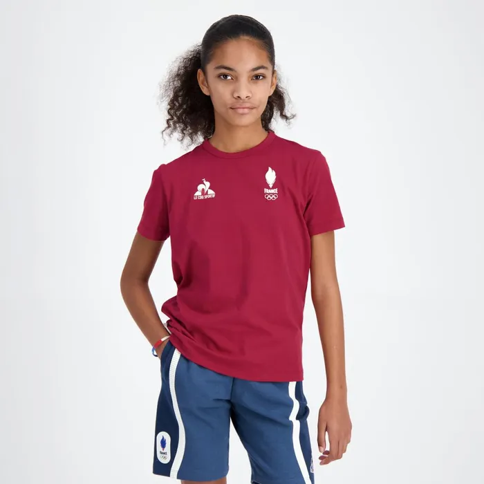 Tshirts Kids Le Coq Sportif France039s Olympic Team TShirt Kids Rio Red