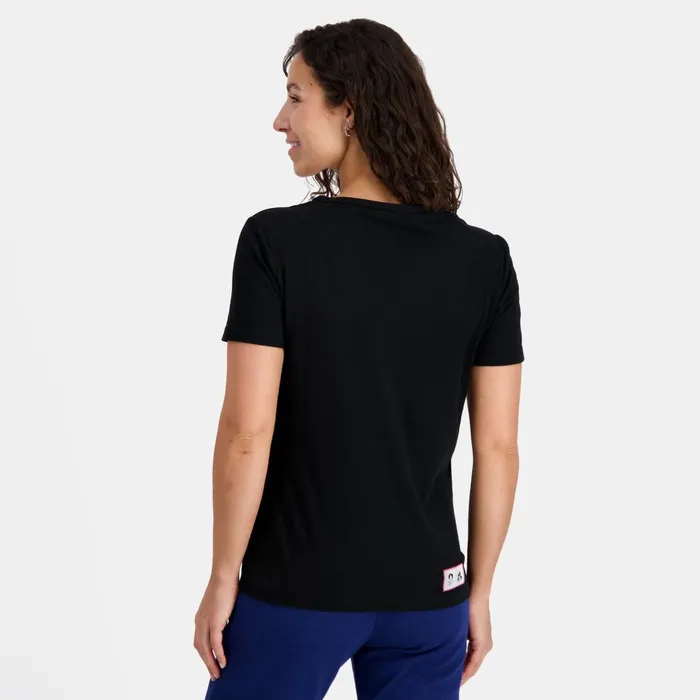 Tshirts Polos Shirts And Tops Women Le Coq Sportif Paris 2024 TShirt Black