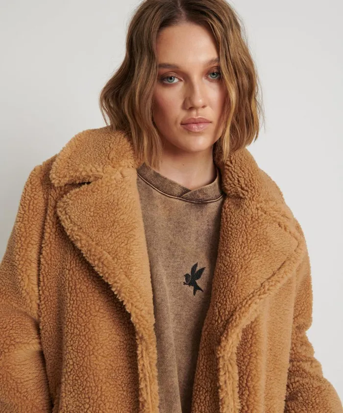 TAN TEDDY COAT Women One Teaspoon Jackets TAN TEDDY COAT Women One Teaspoon Jackets