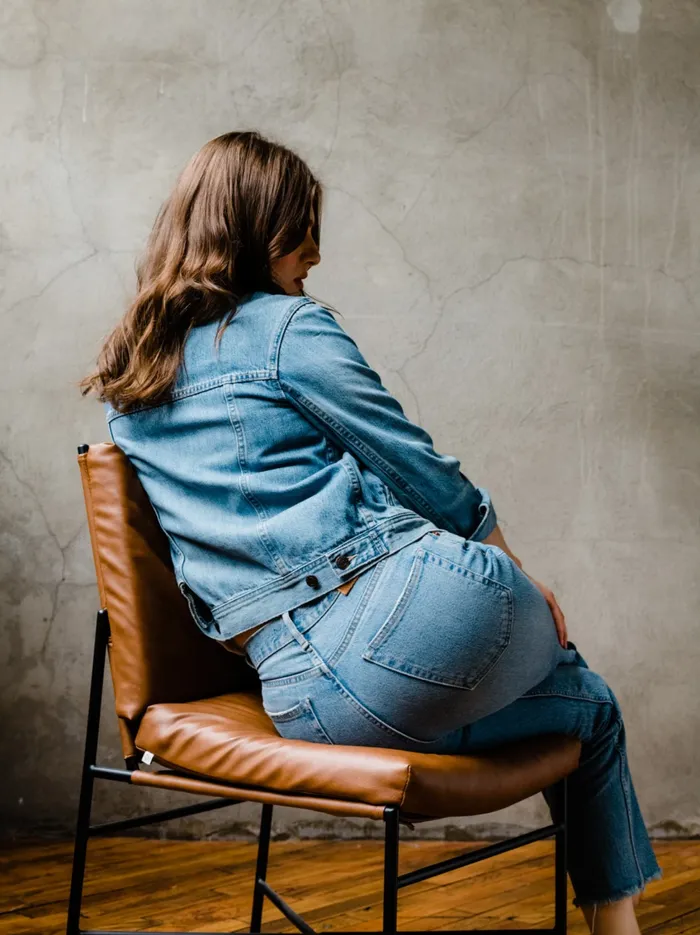The Bailey Classic Jacket Light Blue Wash Women Denim Able