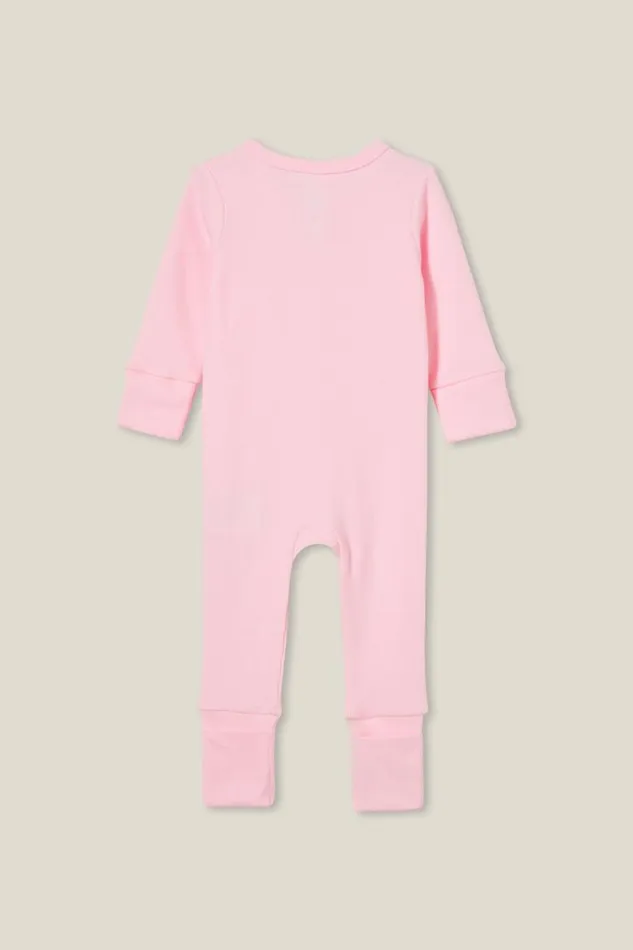 The Billie Long Sleeve Rib Romper Ballerina Baby Cotton On Rompers and Bubbysuits The Billie Long Sleeve Rib Romper Ballerina Baby Cotton On Rompers and Bubbysuits