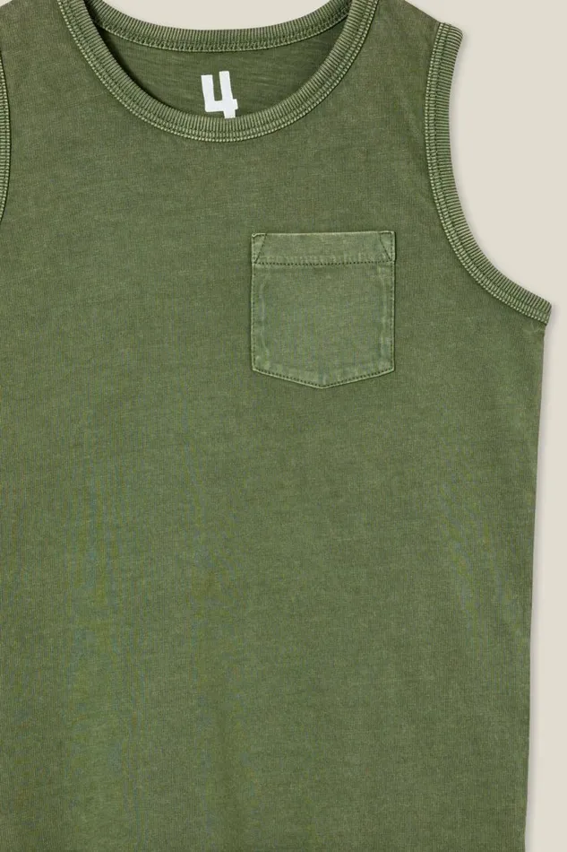 The Essential Tank Swag Green Wash Boys Cotton On Tops and TShirts The Essential Tank Swag Green Wash Boys Cotton On Tops and TShirts