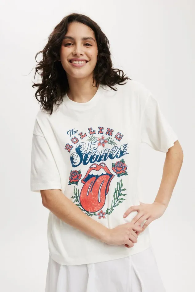 The Lcn Boxy Graphic Tee Lcn Bra Rolling Stones Tongue Flowersvw Women Cotton On Tops The Lcn Boxy Graphic Tee Lcn Bra Rolling Stones Tongue Flowersvw Women Cotton On Tops