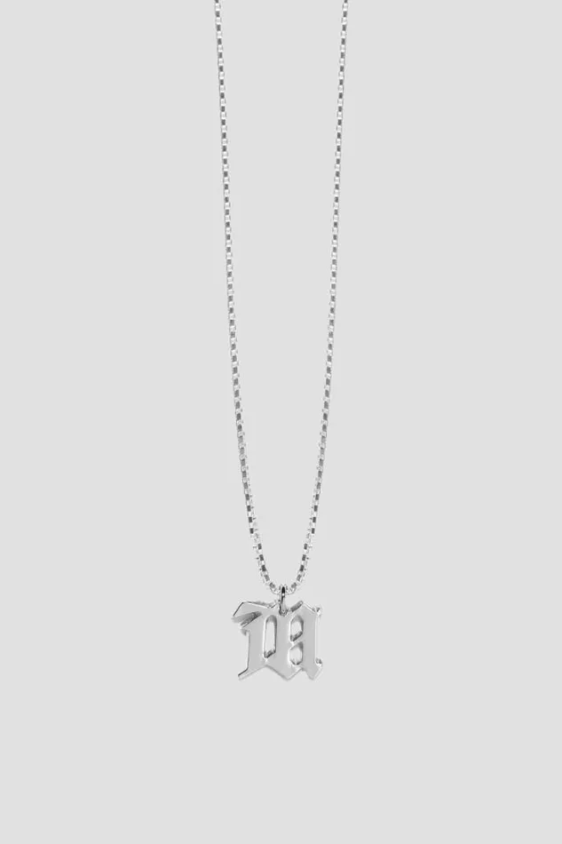The M Necklace Silver WomenMen MISBHV Jewelry