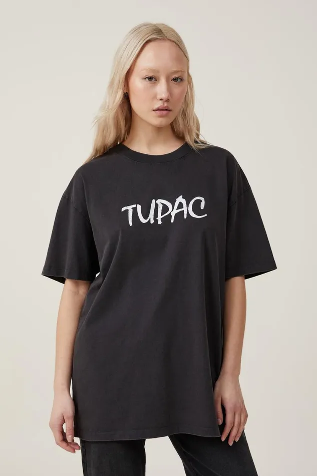 The Oversized Hip Hop Tee Lcn Br Tupac Strictly 4 Myblack Women Cotton On Tops The Oversized Hip Hop Tee Lcn Br Tupac Strictly 4 Myblack Women Cotton On Tops