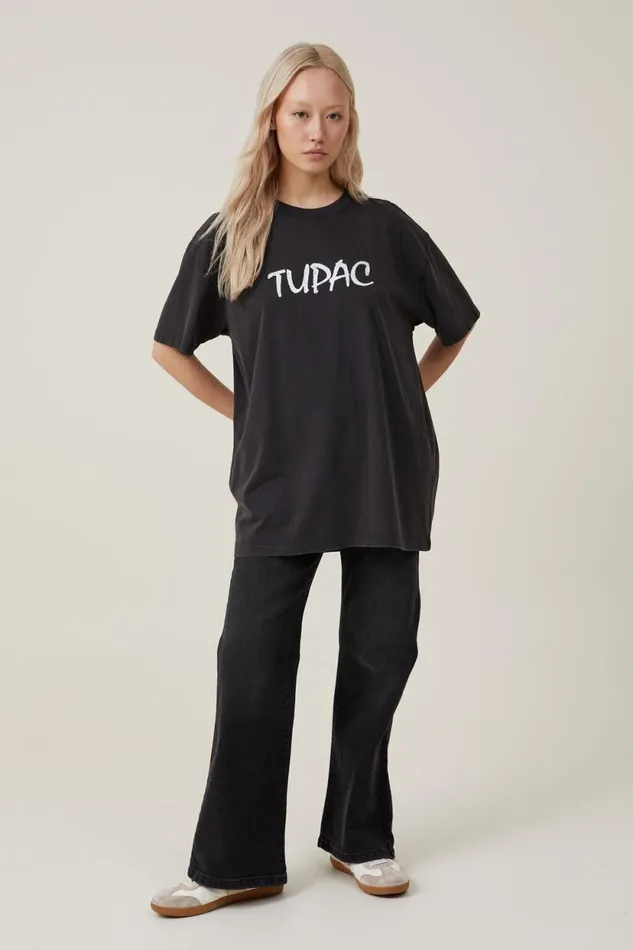 The Oversized Hip Hop Tee Lcn Br Tupac Strictly 4 Myblack Women Cotton On Tops The Oversized Hip Hop Tee Lcn Br Tupac Strictly 4 Myblack Women Cotton On Tops