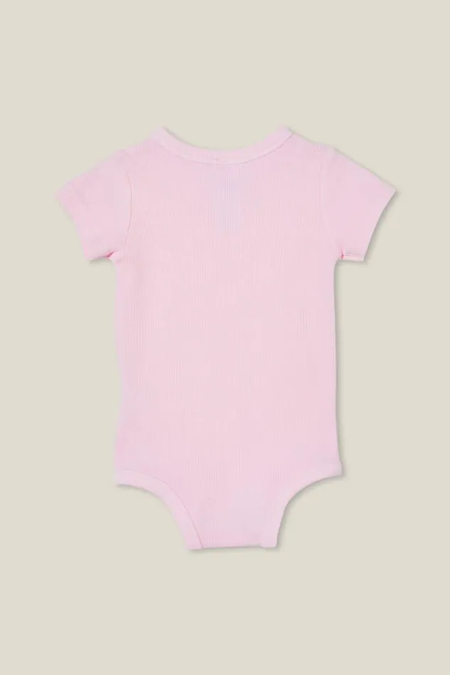 The Short Sleeve Rib Bubbysuit Ballerina Wash Baby Cotton On Rompers and Bubbysuits The Short Sleeve Rib Bubbysuit Ballerina Wash Baby Cotton On Rompers and Bubbysuits