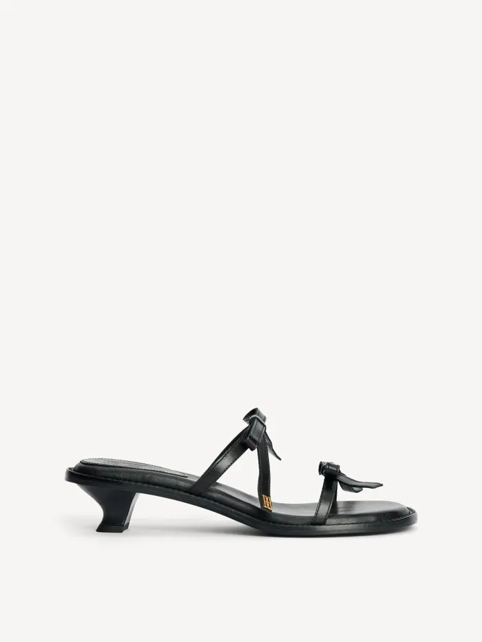 Tianno Leather Sandals Black Women By Malene Birger Shoes