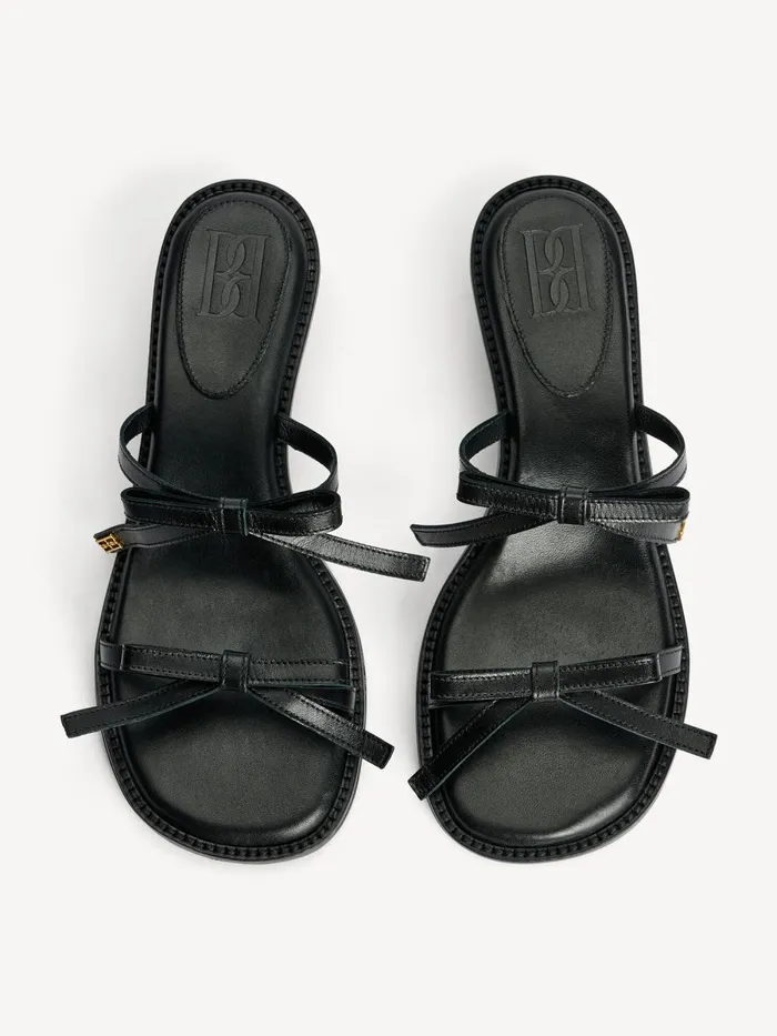 Tianno Leather Sandals Black Women By Malene Birger Shoes