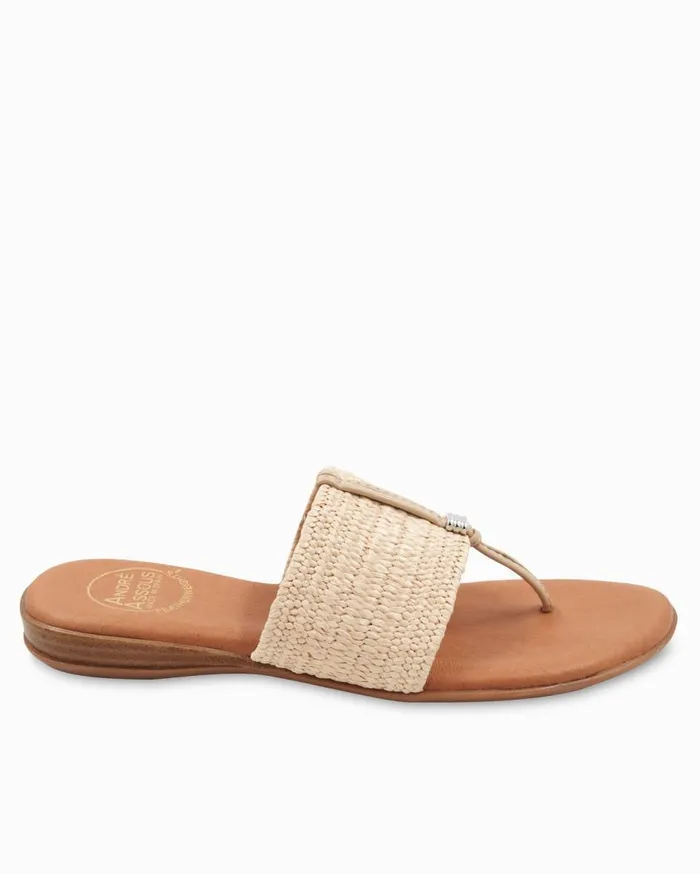 Tommy Bahama Andr Assous Nori Espadrille Wedge Sandals Natural Women Shoes and Sandals