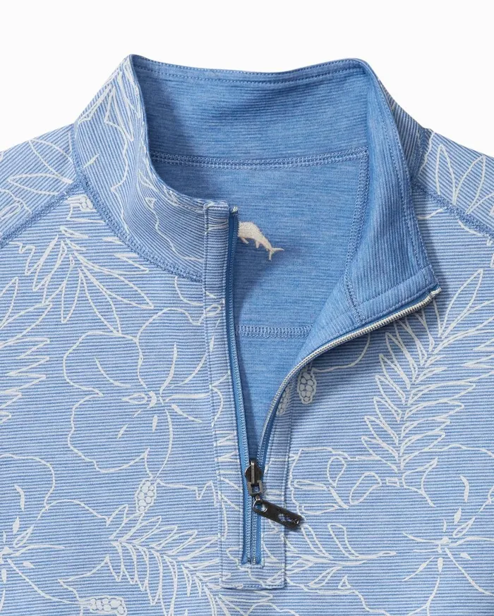 Tommy Bahama Big and Tall Monstera Fade IslandZone HalfZip Sweatshirt Ultimate Gray Big and Tall Sweatshirts and Sweaters Tommy Bahama Big and Tall Monstera Fade IslandZone HalfZip Sweatshirt Ultimate Gray Big and Tall Sweatshirts and Sweaters