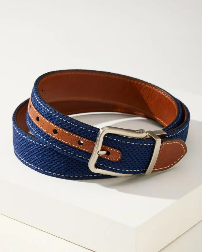 Tommy Bahama Big and Tall Reversible Performance Belt Brownblack Big and Tall Big and Tall Belts