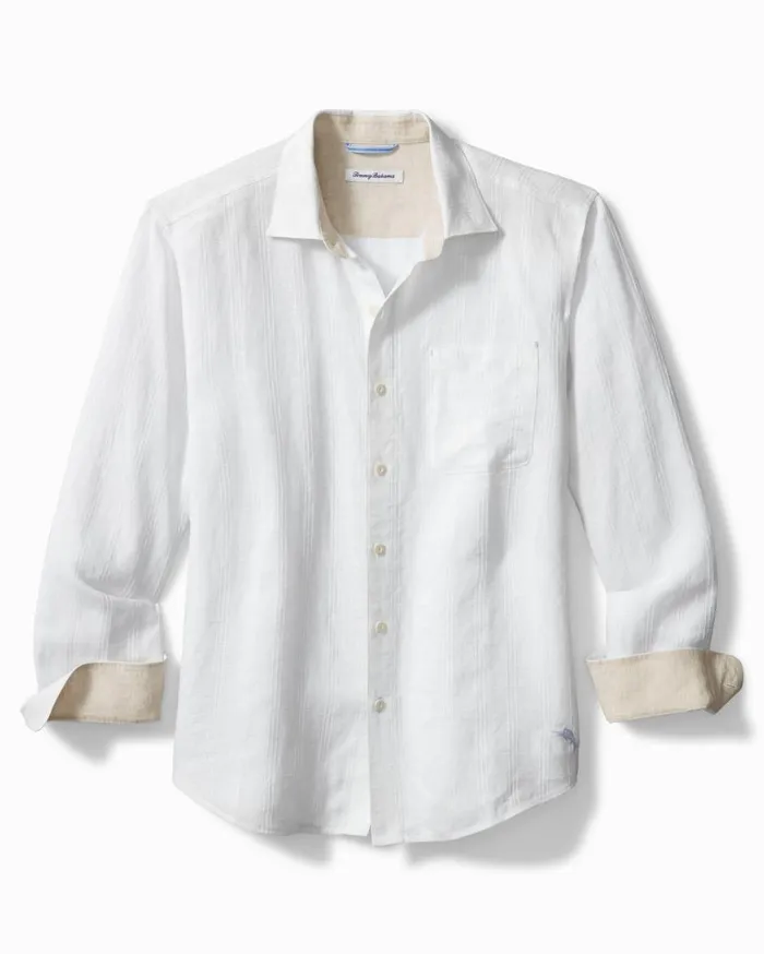 Tommy Bahama Big and Tall Ventana Plaid Linen Shirt White Big and Tall Shirts Tommy Bahama Big and Tall Ventana Plaid Linen Shirt White Big and Tall Shirts