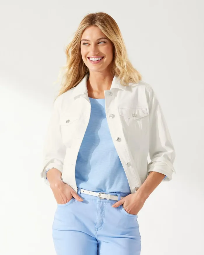 Tommy Bahama Boracay Indigo Jean Jacket Med Playa Wash Women Jackets Tommy Bahama Boracay Indigo Jean Jacket Med Playa Wash Women Jackets