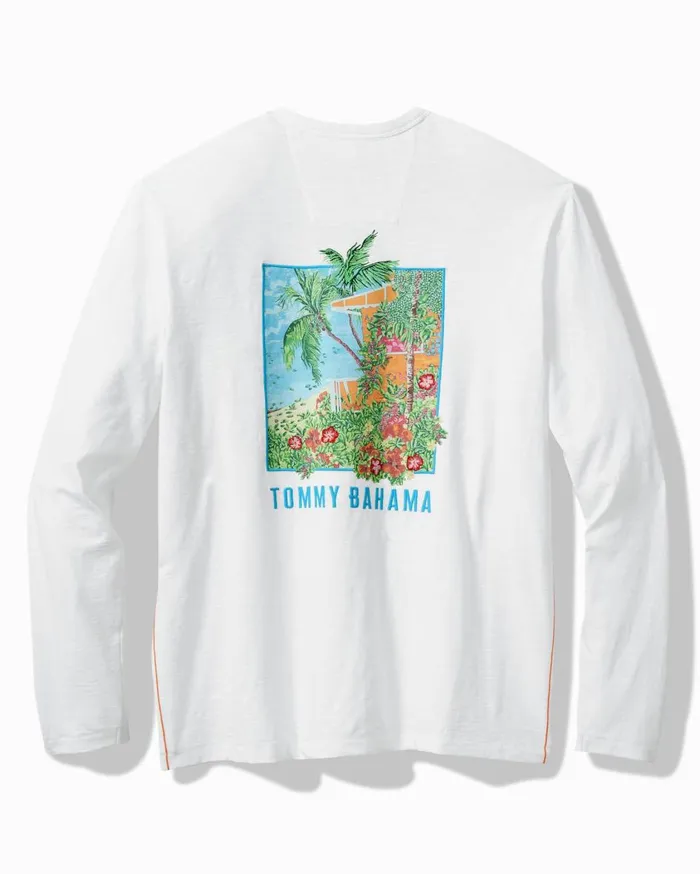 Tommy Bahama Coastal Comforts LongSleeve Lux TShirt White Men TShirts