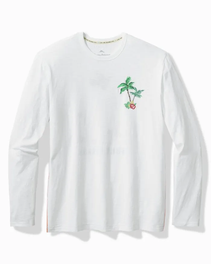 Tommy Bahama Coastal Comforts LongSleeve Lux TShirt White Men TShirts