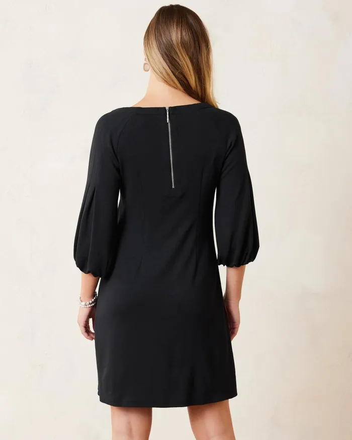 Tommy Bahama Darcy BalloonSleeve Dress Black Women Dresses