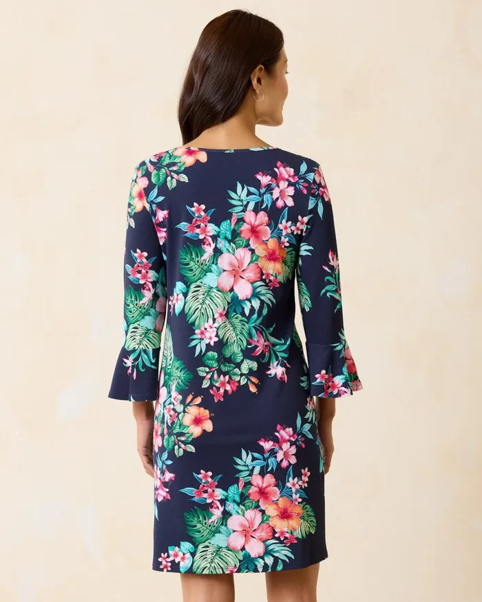 Tommy Bahama Island Cays Flora FlounceSleeve Coverup Dress Mare Navy Women Dresses Tommy Bahama Island Cays Flora FlounceSleeve Coverup Dress Mare Navy Women Dresses