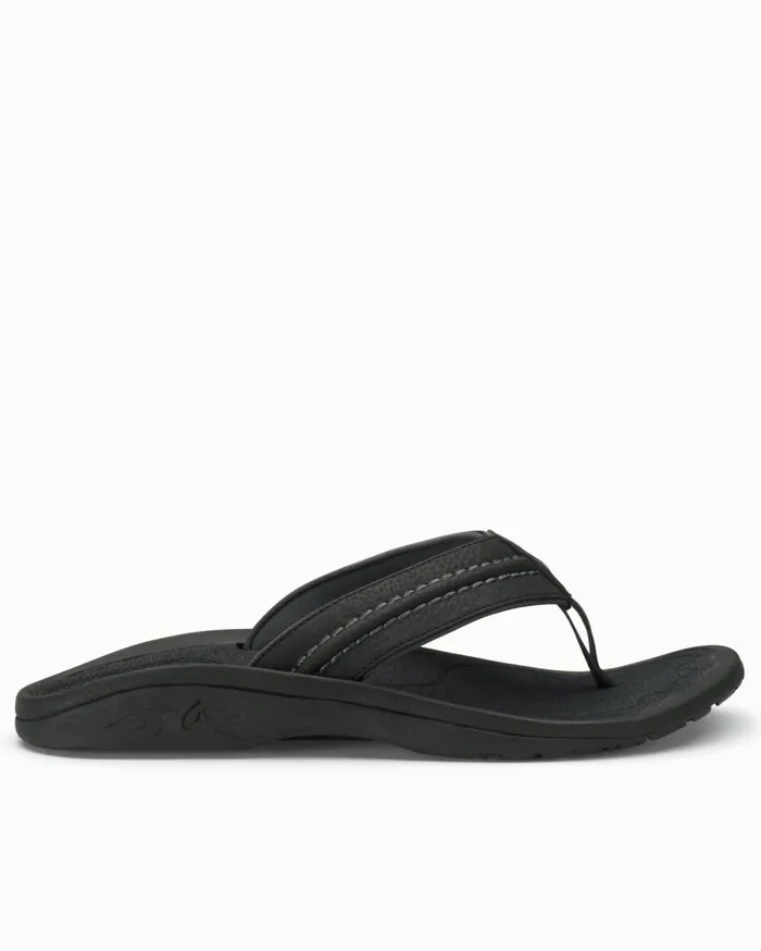 Tommy Bahama OluKai Kkulu Sandals Black MenBig and Tall Shoes and Sandals