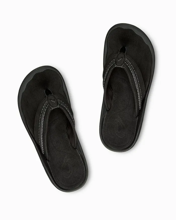 Tommy Bahama OluKai Kkulu Sandals Black MenBig and Tall Shoes and Sandals Tommy Bahama OluKai Kkulu Sandals Black MenBig and Tall Shoes and Sandals