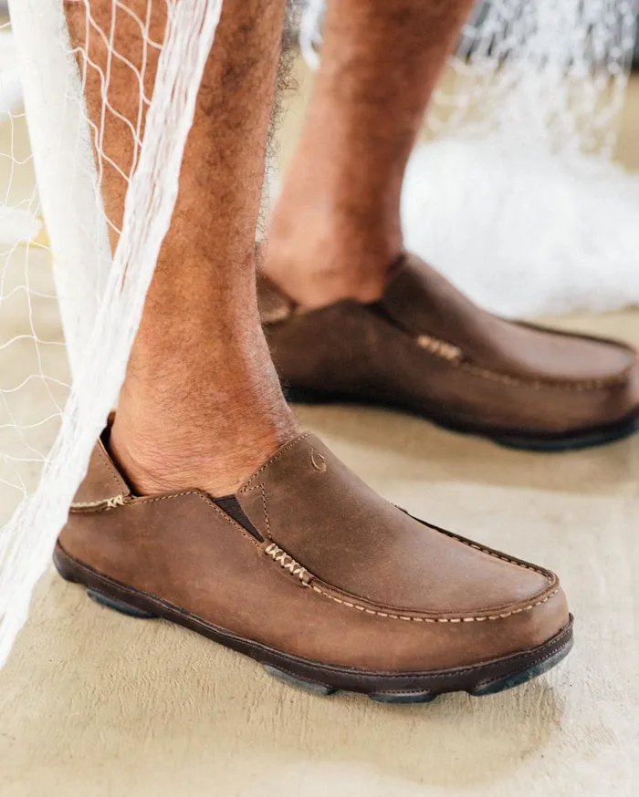 Tommy Bahama OluKai Nohea Mesh SlipOn Shoes Dark Shadow MenBig and Tall Shoes and Sandals