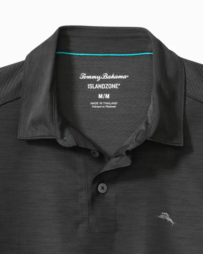 Tommy Bahama Palm Coast IslandZone LongSleeve Polo Jet Black Men Polos Tommy Bahama Palm Coast IslandZone LongSleeve Polo Jet Black Men Polos