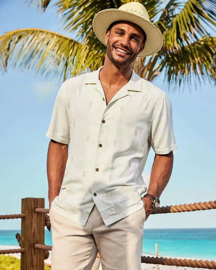 Tommy Bahama Pina Palms Embroidered Silk Camp Shirt Continental Men Shirts Tommy Bahama Pina Palms Embroidered Silk Camp Shirt Continental Men Shirts