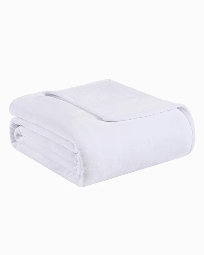 Tommy Bahama Solid Twin Fleece Blanket White Beach and Home Bedding Tommy Bahama Solid Twin Fleece Blanket White Beach and Home Bedding