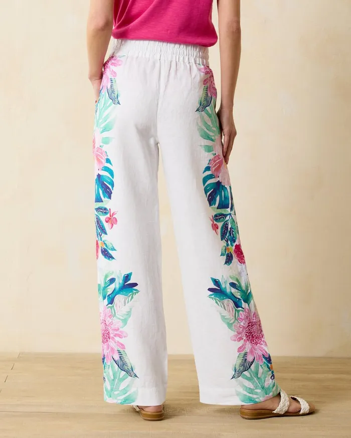 Tommy Bahama Two Palms Perfectly Paradise HighRise Linen Easy Pants White Women Pants and Crops Tommy Bahama Two Palms Perfectly Paradise HighRise Linen Easy Pants White Women Pants and Crops