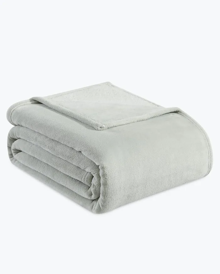 Tommy Bahama UltraSoft Plush Fleece Twin Blanket Grey Beach and Home Bedding