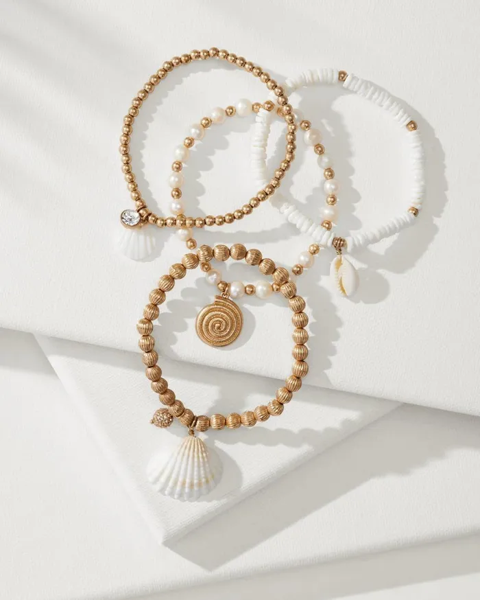 Tommy Bahama Virgin Gorda Stretch Charm Bracelet Set Gold Women Jewelry Collections Tommy Bahama Virgin Gorda Stretch Charm Bracelet Set Gold Women Jewelry Collections