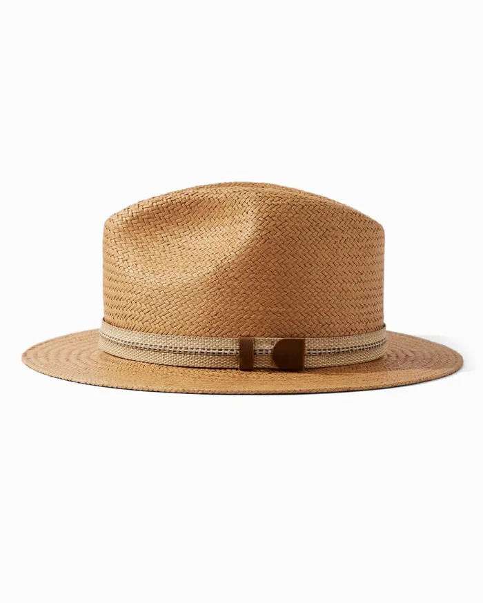 Tommy Bahama Yamba Surf Straw Hat Khaki MenBig and Tall Hats and Caps