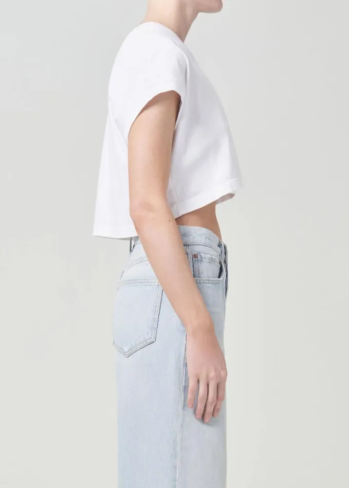 Tops and Bodysuits Women Agolde Aiden Tee In White
