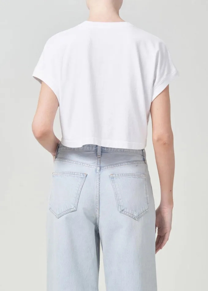 Tops and Bodysuits Women Agolde Aiden Tee In White