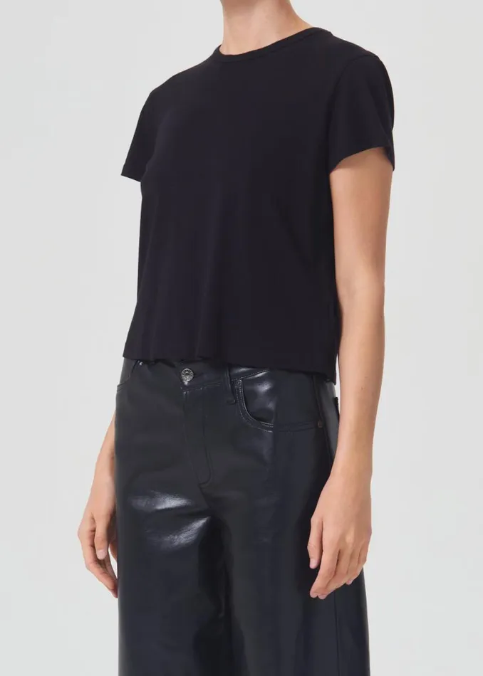 Tops and Bodysuits Women Agolde Drew Tee In Black