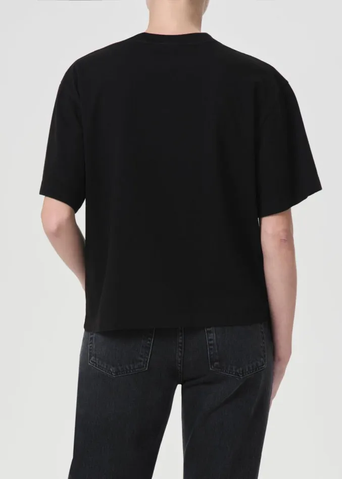 Tops and Bodysuits Women Agolde Sulma Drop Shoulder Tee In Black