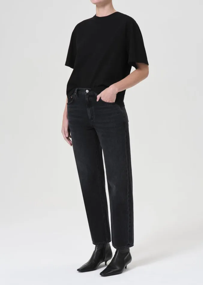 Tops and Bodysuits Women Agolde Sulma Drop Shoulder Tee In Black