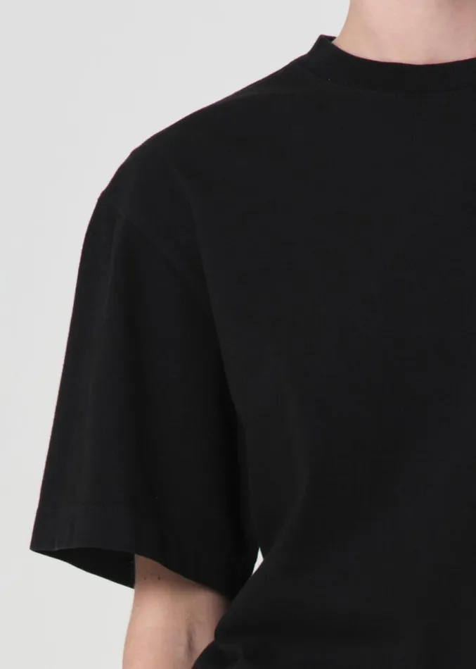 Tops and Bodysuits Women Agolde Sulma Drop Shoulder Tee In Black
