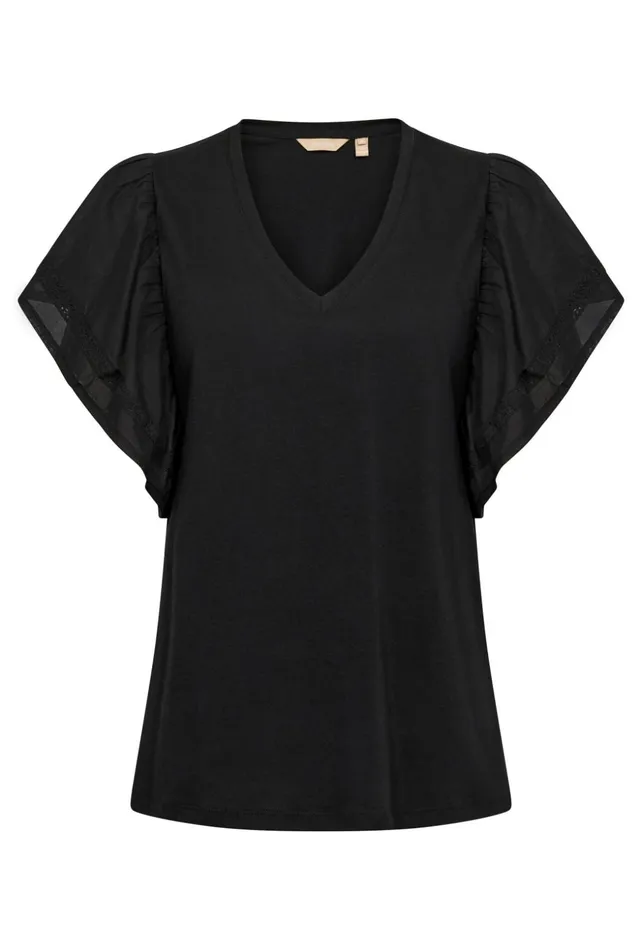 Tops and TShirts Women CULTURE CUaca Tshirt Black