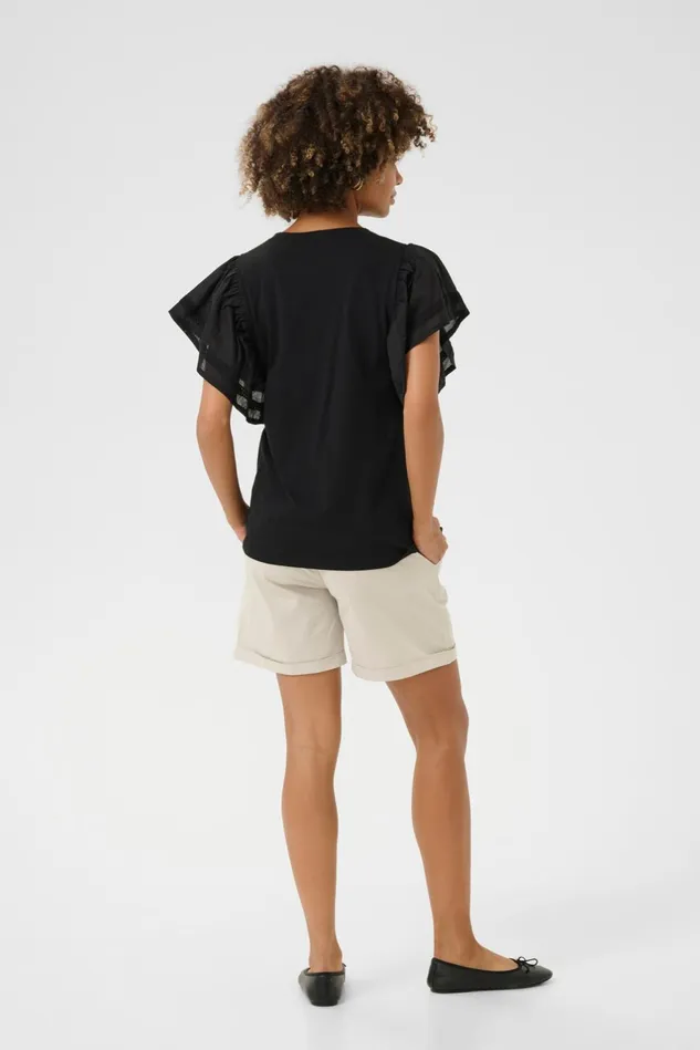 Tops and TShirts Women CULTURE CUaca Tshirt Black