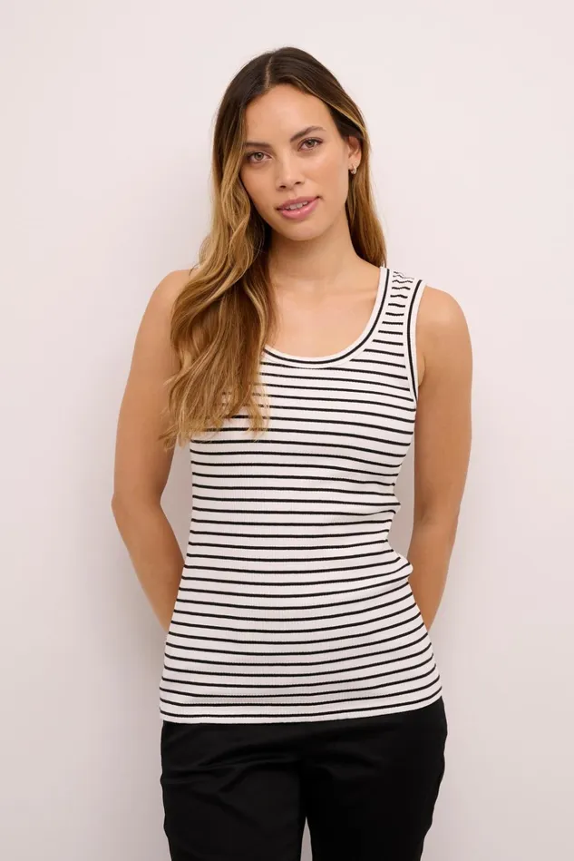 Tops and TShirts Women CULTURE CUdolly Top Whiteblack Stripe