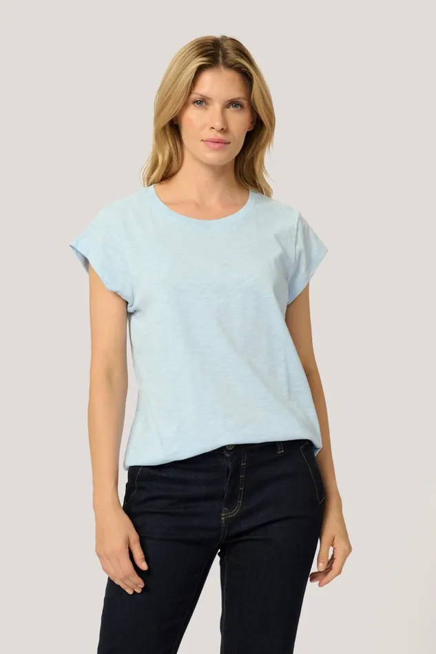 Tops and TShirts Women CULTURE CUrenata Tshirt Cashmere Blue