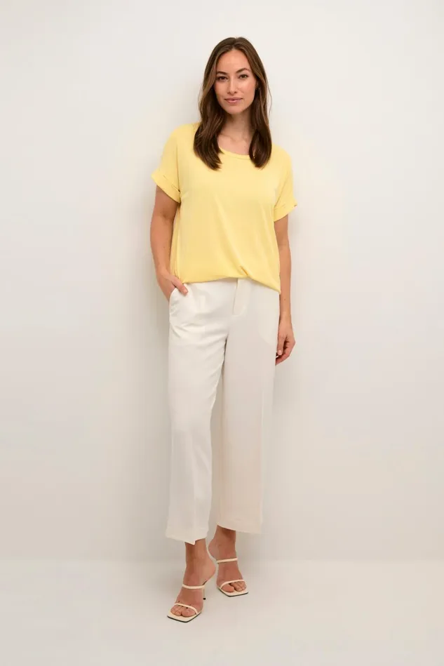 Tops and TShirts Women CULTURE Kajsa Tshirt Pineapple Slice