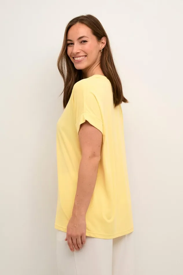 Tops and TShirts Women CULTURE Kajsa Tshirt Pineapple Slice