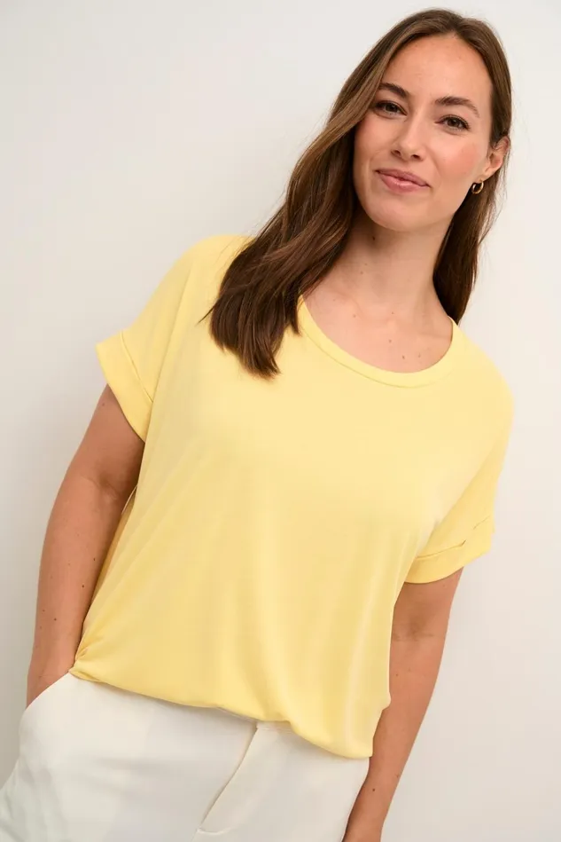 Tops and TShirts Women CULTURE Kajsa Tshirt Pineapple Slice
